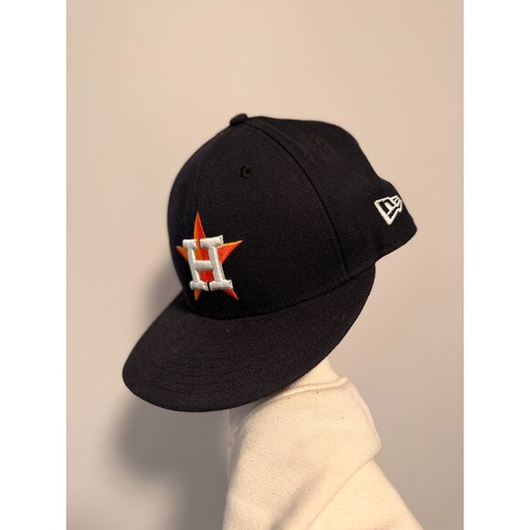 Houston Astros New Era 59Fifty Fitted Hat 7 5/8 MLB On Field Navy Cap - Picture 1 of 6